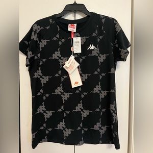 KAPPA AUTHENTIC Women’s KAPAN T SHIRT (BLACK/GREY) Size XL